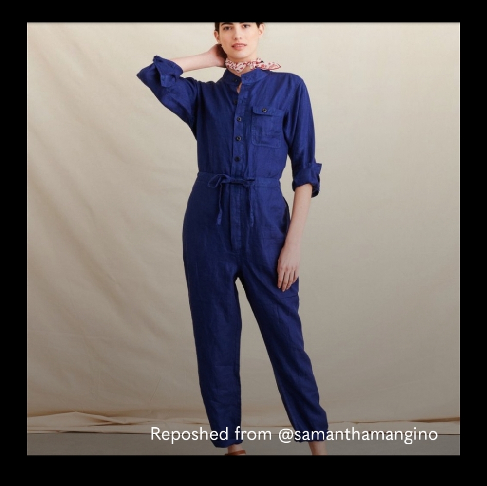 Alex Mill Logan Jumpsuit in Navy in XL Like New